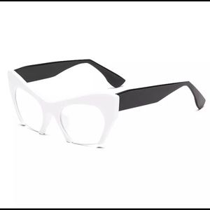 White Retro Cateye Frames